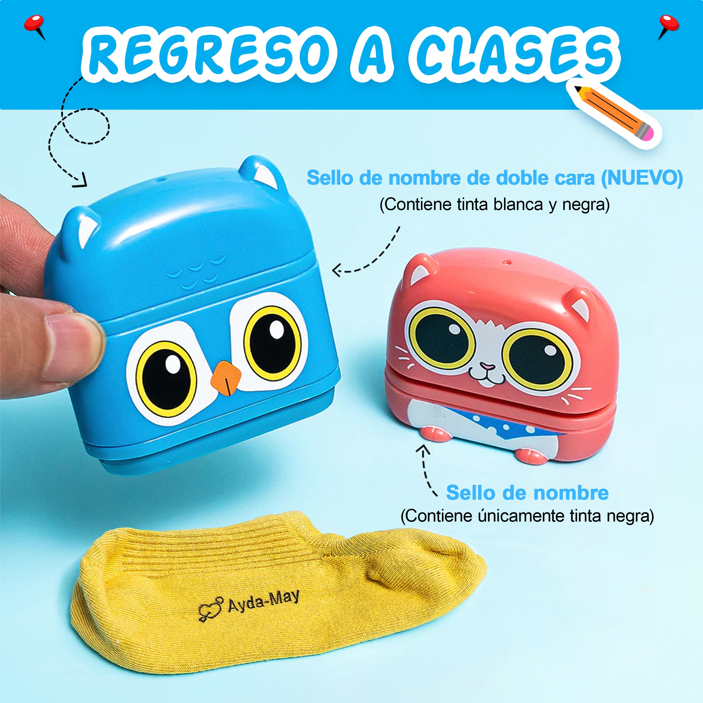 KiddoSello - Sello de nombre personalizado